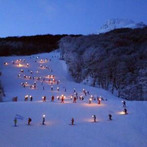 Cerro Castor - Bajada de antorchas. foto Laura Ponce Fotiarb