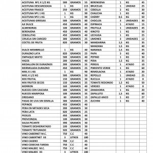LISTA DE PRECIOS Feria Septiembre